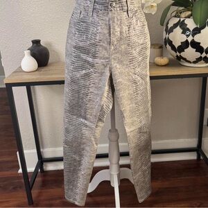 Good American Gray Dress Pants Relaxed Fit